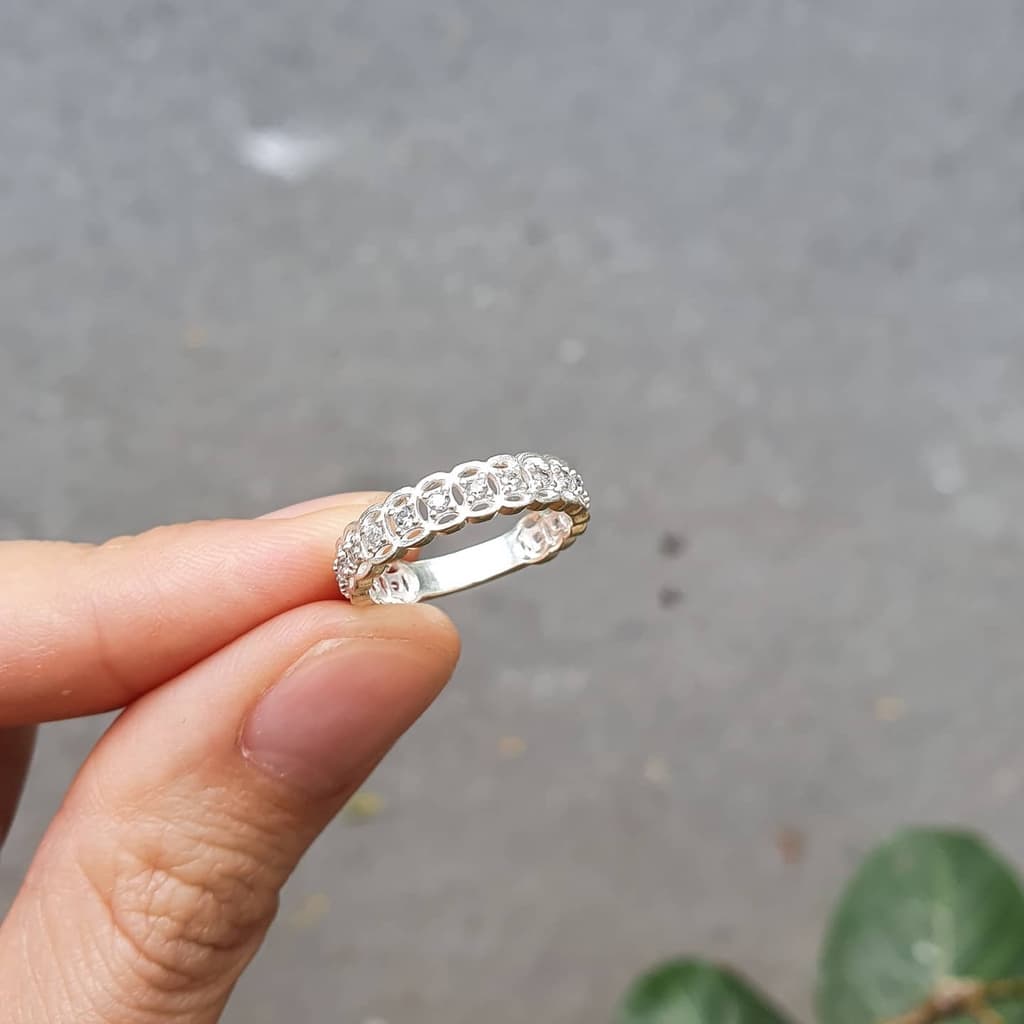 Nhẫn đá mẫu mới vẫn luôn hót bạc ta full size
