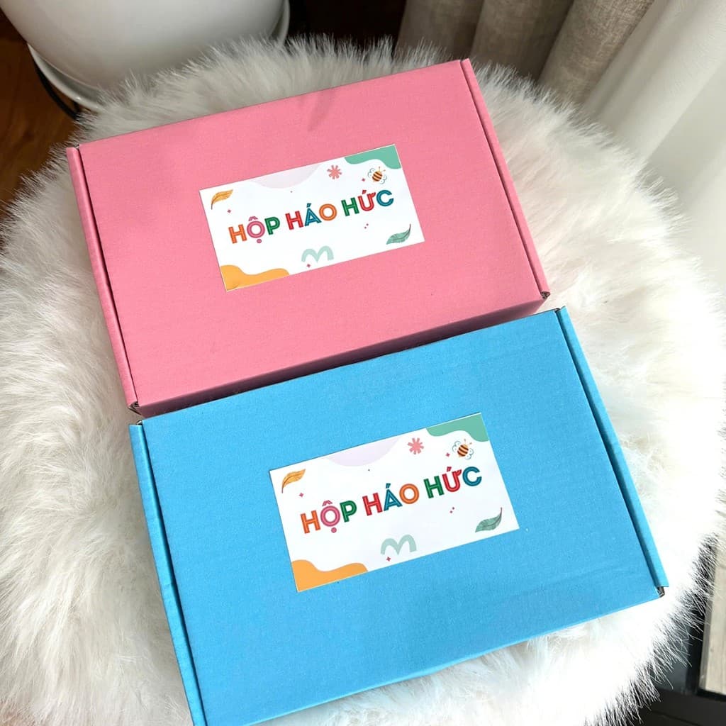 Combo Hộp háo hức hộp quà tặng 1/6, Trung Thu, sinh nhật cho bé hộp quà bất ngờ ngập tràn niềm vui
