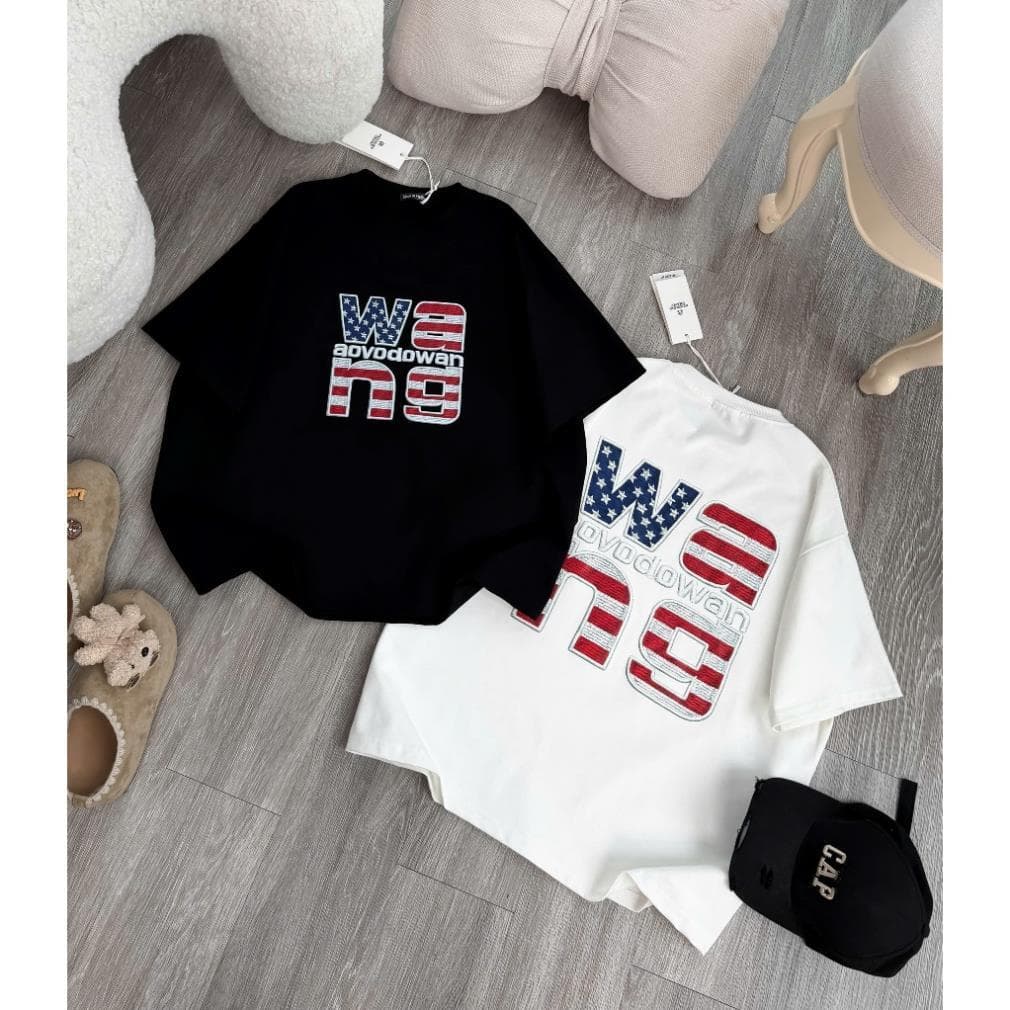 WANG Áo phông WANG siêu hot Chất cottonSU Hình In sắc nét Thiết kế unisex ut