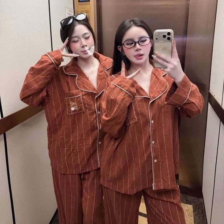 Set Bộ Pijama Đũi, Bộ Ngủ Thoải Mái Cho Nữ 2026