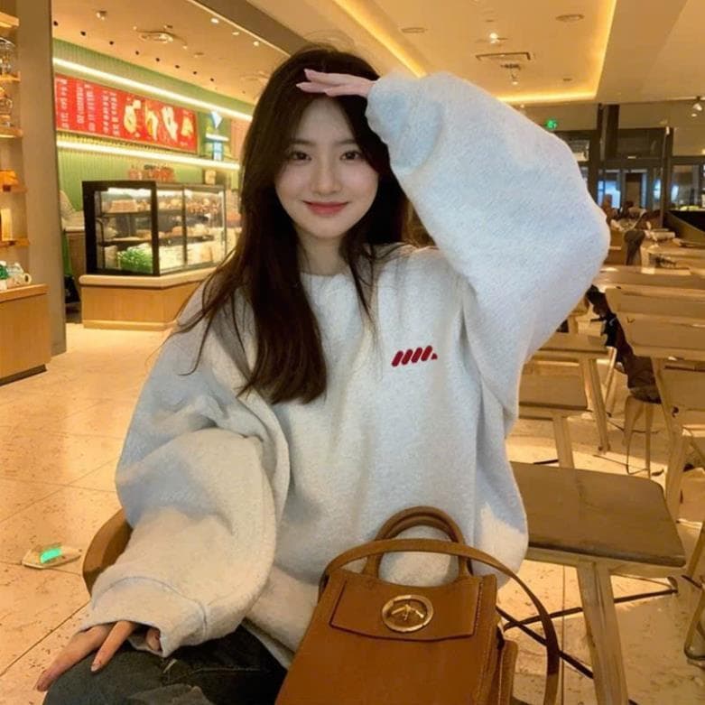 [DEAL MỞ BÁN] Áo Sweater Basic Cổ Tròn Vải Nỉ COTTON Nam Nữ Form Suông Dáng Rộng Tay DàI UT