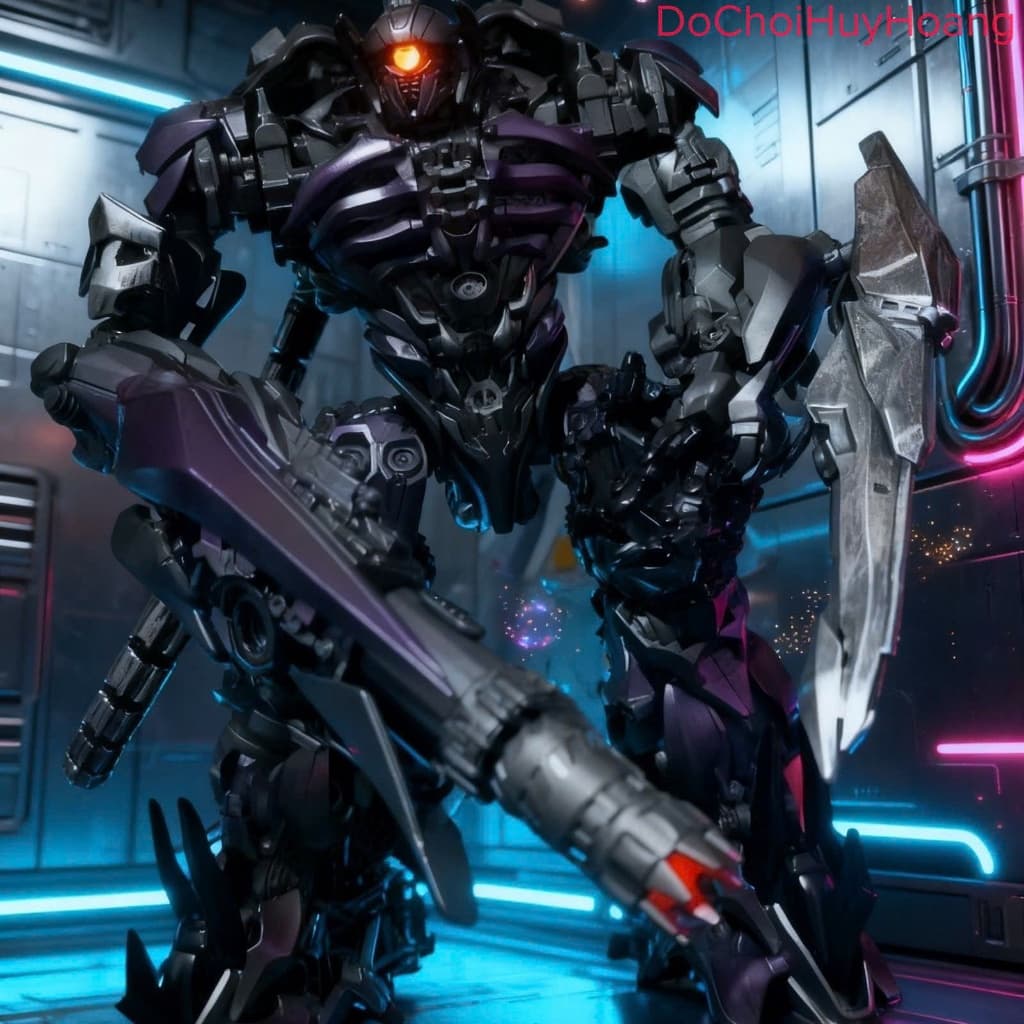 Mô hình robot Shockwave có led cao 20cm JK17
