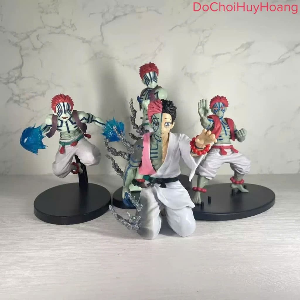 Mô hình tượng nhân vật thượng huyền tam Akaza Kimetsu no Yaiba Demon Slayer 13-19cm