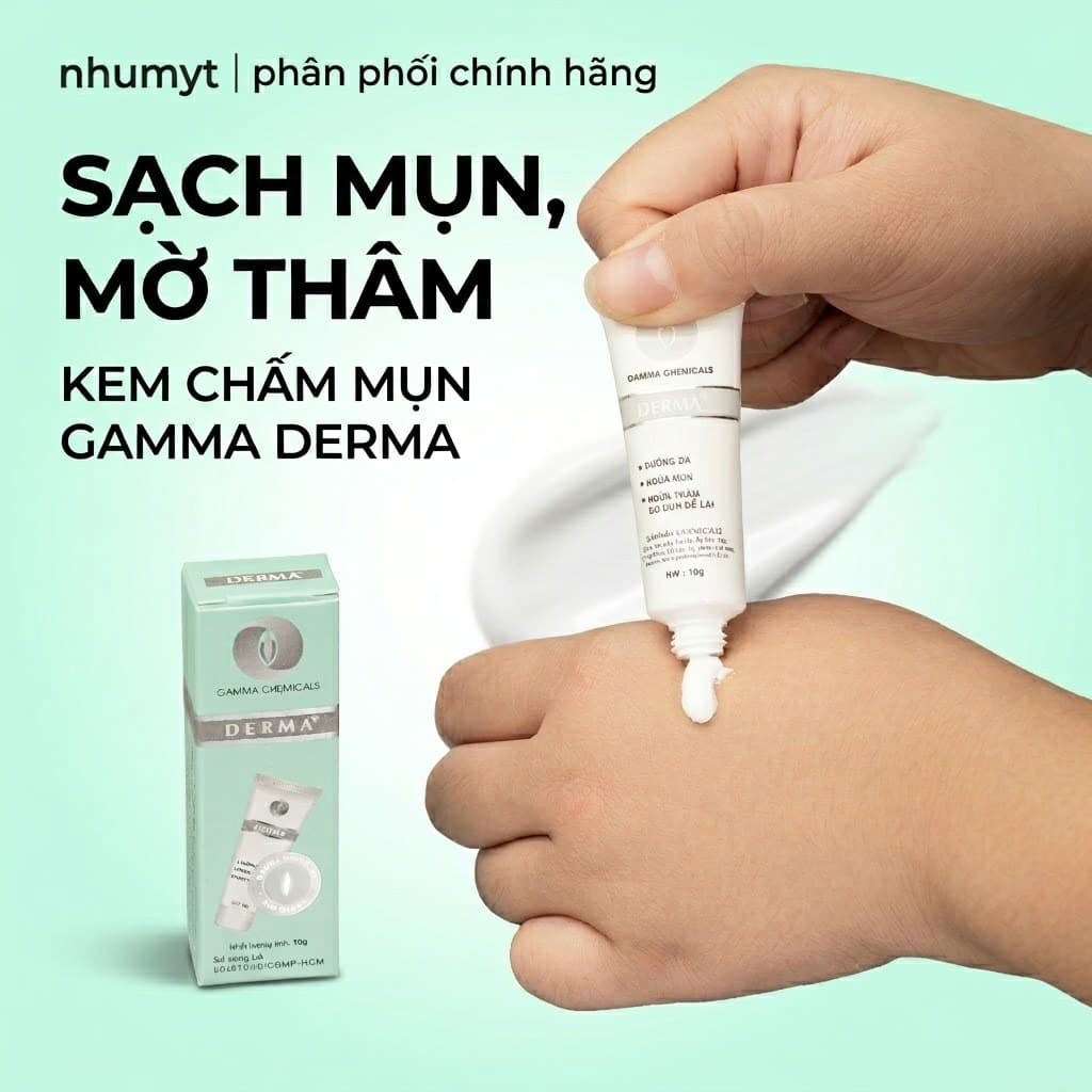 Kem giảm mụn Anti Acne Cream DERMA Gamma Chemicals giảm sưng, mờ thâm dùng cho mụn bọc mụn mủ đầu đen