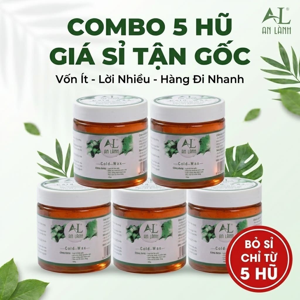 [GIÁ SỈ 5] Sáp Wax Lạnh An Lành 350gr HARUNI Tẩy Lông Dịu Êm Giúp Da Mềm Mịn Tặng Kèm Giấy Que