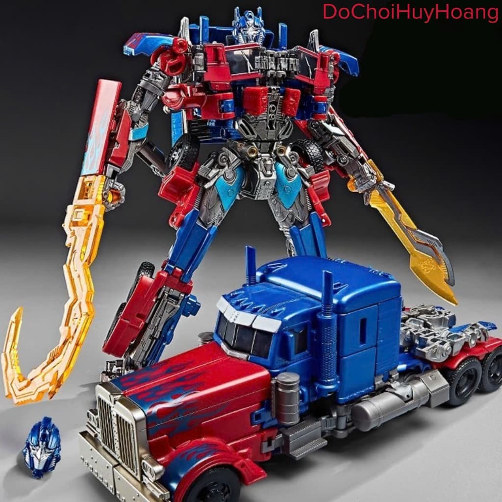 Mô hình robot Optimus 17cm 7022 xanh nước biển