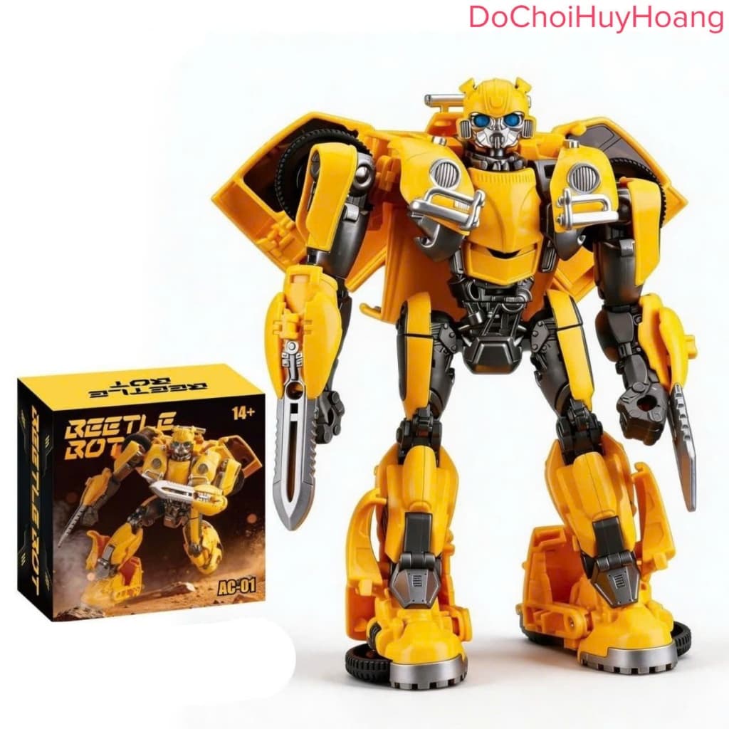 Mô hình robot Bumblebee biến đổi thành xe oto 17cm AC01