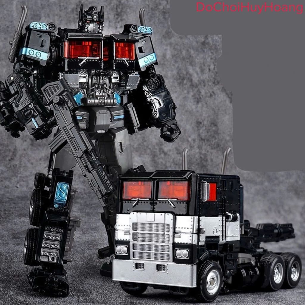 Mô hình robot Optimus biến đổi thành xe 17cm JK01 đen