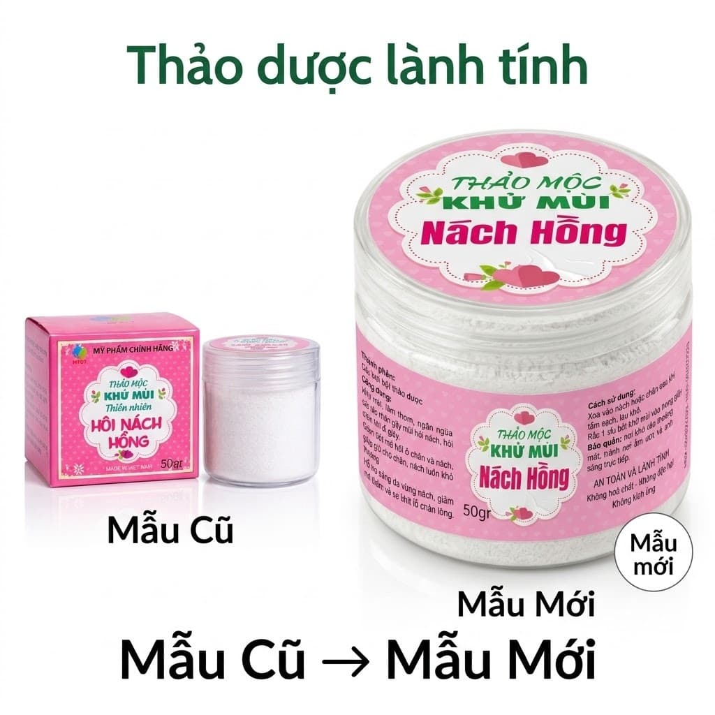 Thảo mộc khử mùi hôi nách hồng MPĐT khử mùi hôi nách hôi chân khử thâm nách se lỗ chân lông