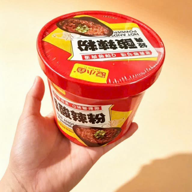 1 Cốc Miến Lạnh Chua Cay Tứ Xuyên Đậu Tiểu Ngư 55gr