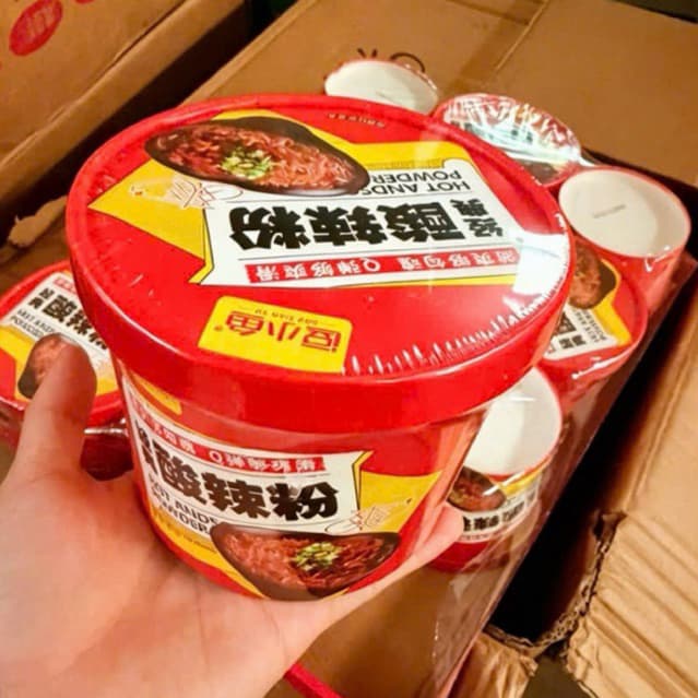 Combo 6 Cốc Miến Lạnh Chua Cay Đậu Tiểu Ngư ( 1 cốc 55gr)