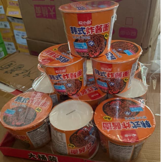 Combo 6 Cốc Mỳ Trộn Tương Đen Đậu Tiểu Ngư ( 1 cốc 65gr)