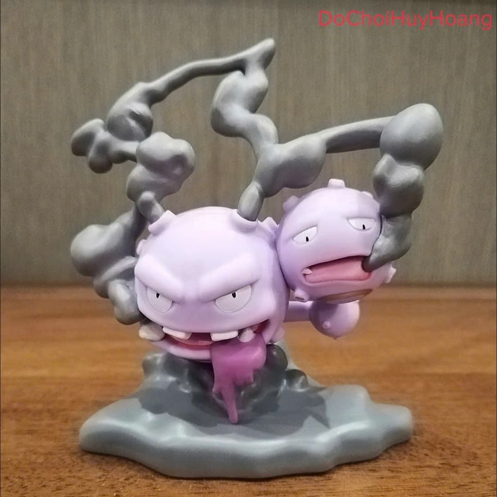 Mô Hình tượng nhân vật Koffing Weezing cao 11cm
